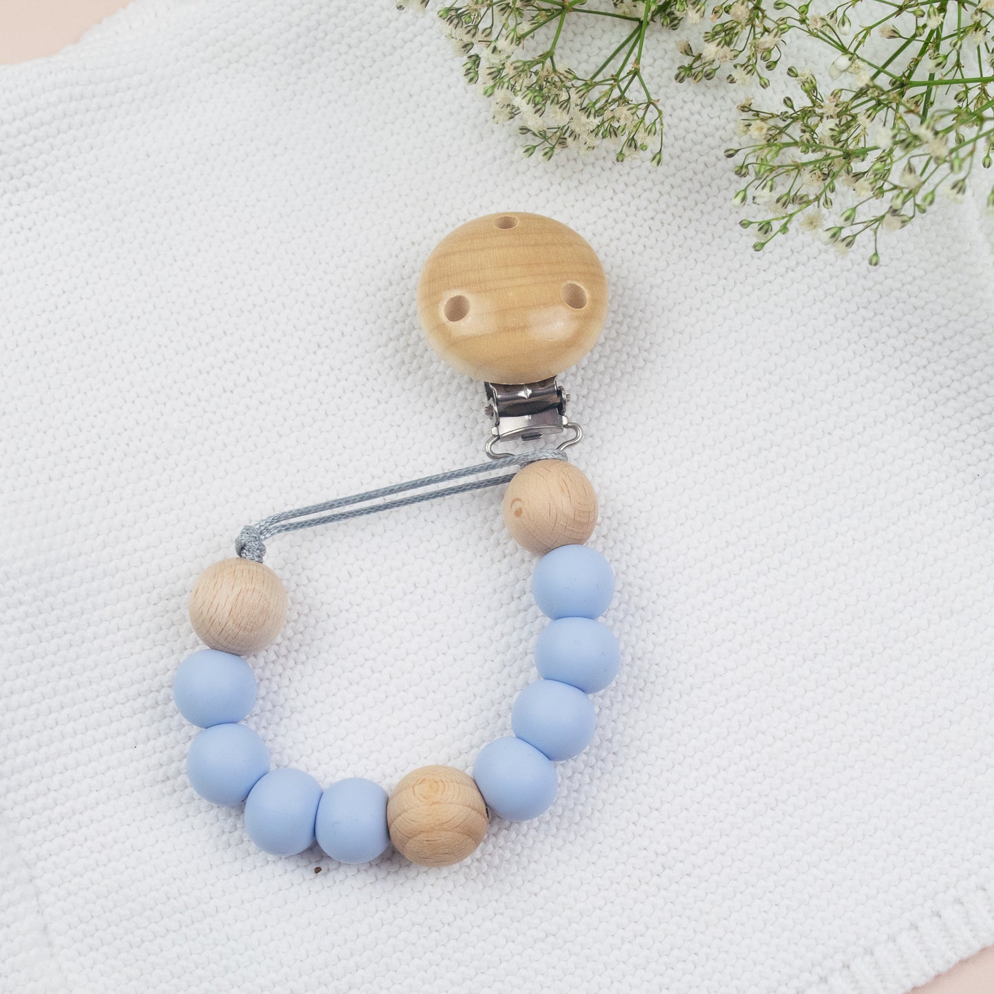 Non-Personalised Dummy Clip - Pastel Blue