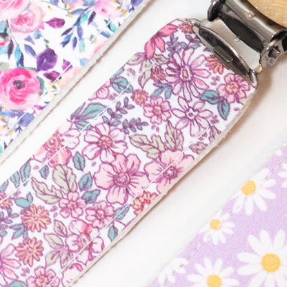 🍃 Personalised Vegan Leather Dummy Clips 👶🏼 HALF PRICE