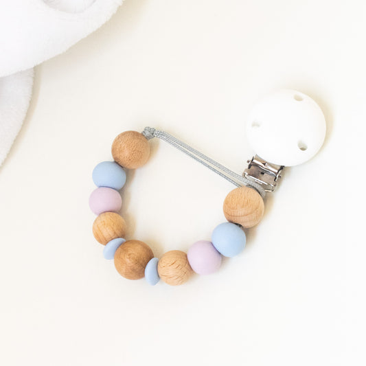 Dummy Clip - The scandi Collection Pink/blue non personalised