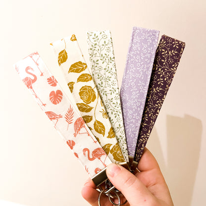Wristlets 100% cotton keyring key holder accessory