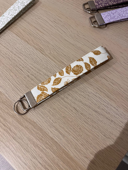 Wristlets 100% cotton keyring key holder accessory